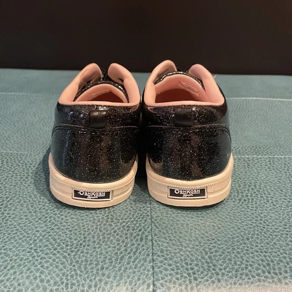 Black Glitter Low Top Sneakers - Girls OshKosh - Picture 4 of 6